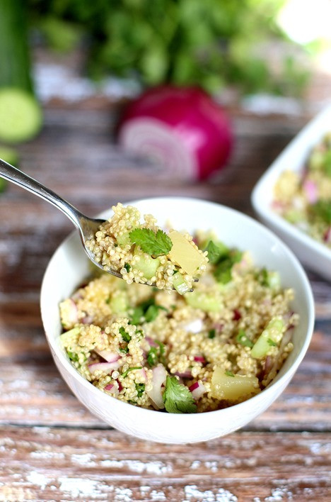 Simple Quinoa Salad
 Cold Quinoa Salad Recipe Clean Simple and A Crowd Pleaser