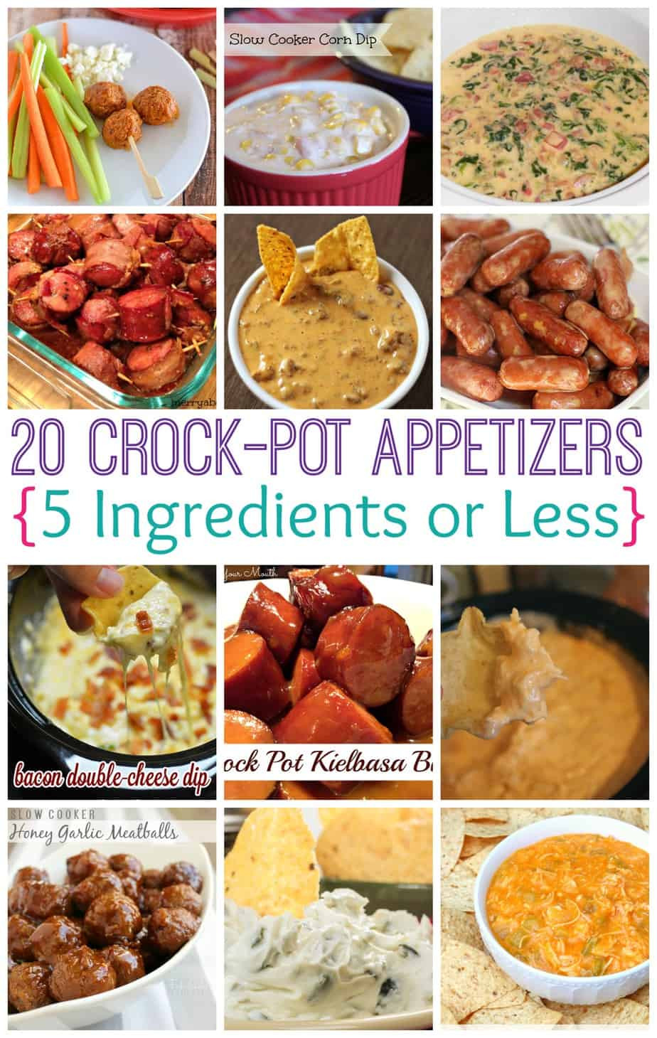 Slow Cooker Appetizer Recipes
 Crock Pot Appetizers