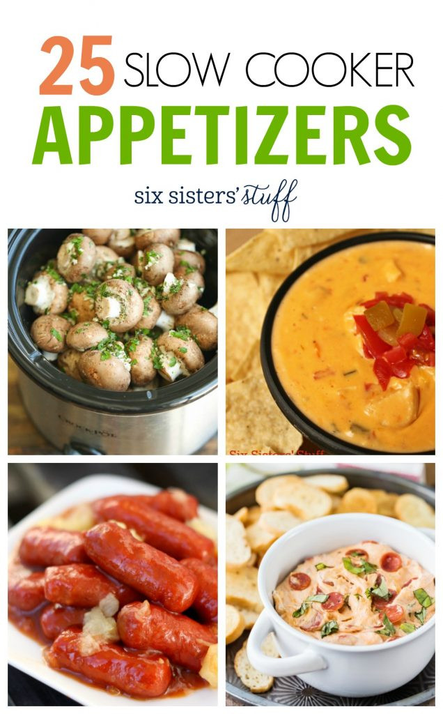 Slow Cooker Appetizer Recipes
 25 Throw and Go Slow Cooker Appetizers – Six Sisters Stuff