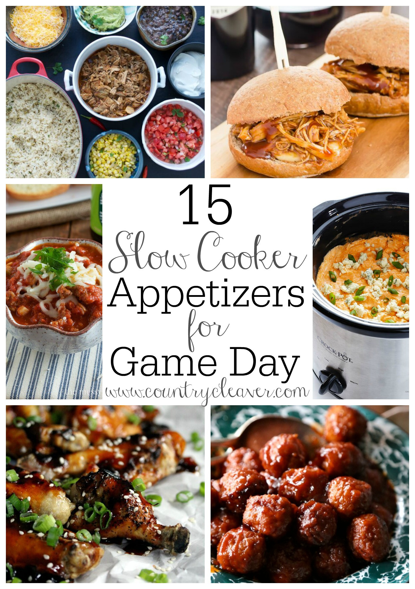 Slow Cooker Appetizers For Party
 15 Slow Cooker Appetizers for Game Day Country Cleaver