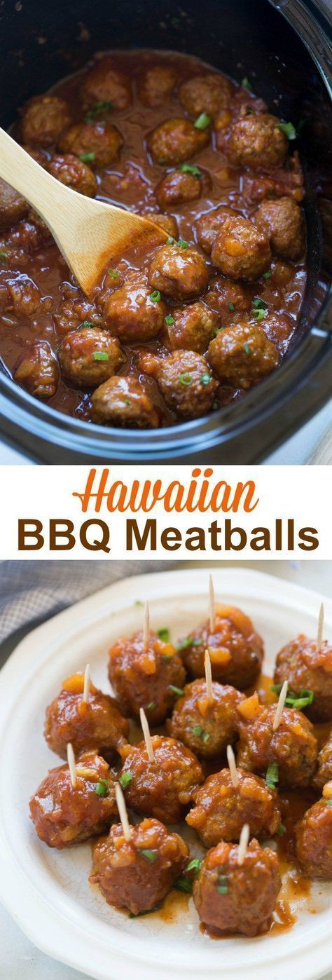 Slow Cooker Appetizers For Party
 BBQ Pineapple Meatballs Slow Cooker or Stovetop