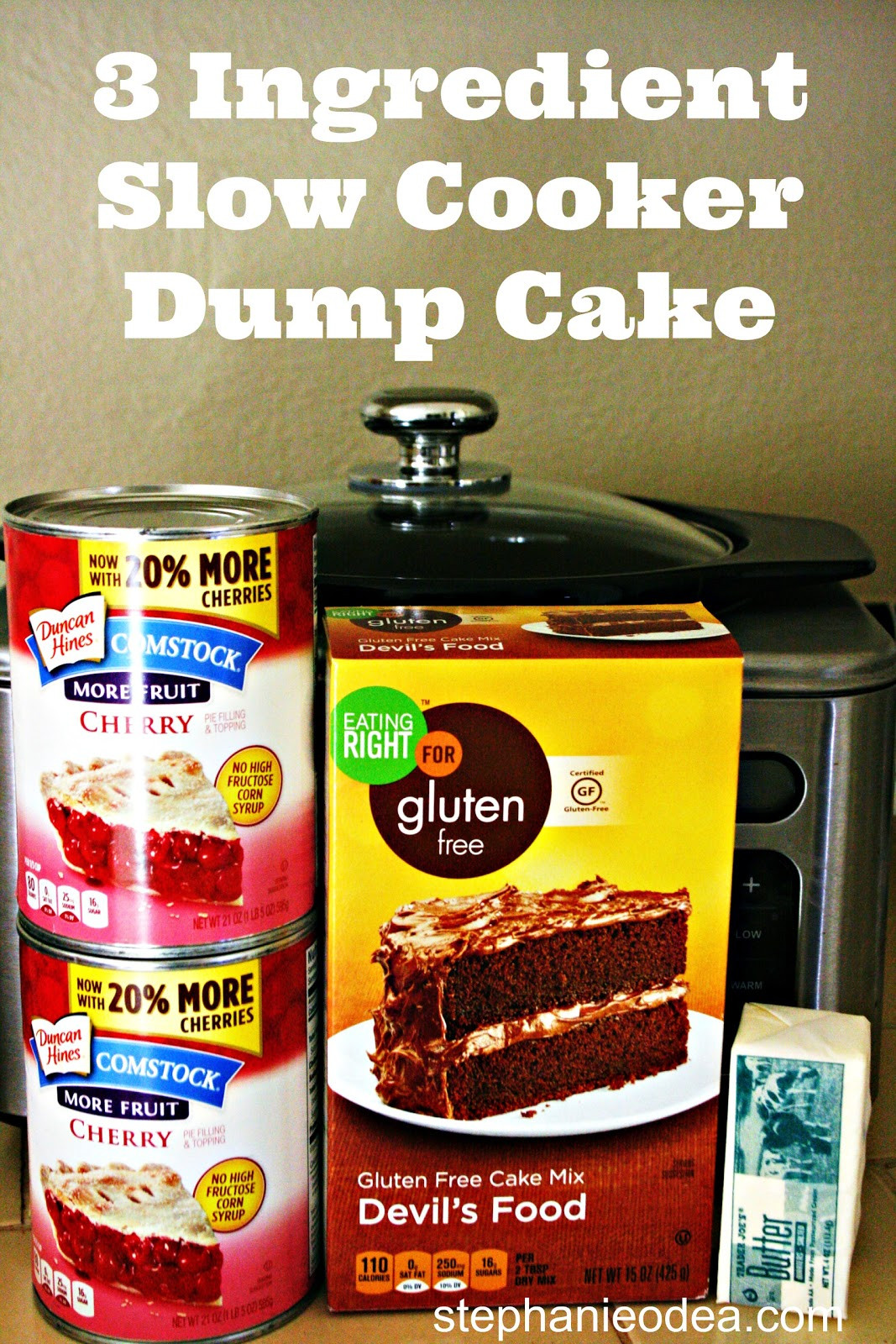 Slow Cooker Cake Recipes With Yellow Cake Mix
 3 Ingre nt Slow Cooker Dump Cake A Year of Slow Cooking