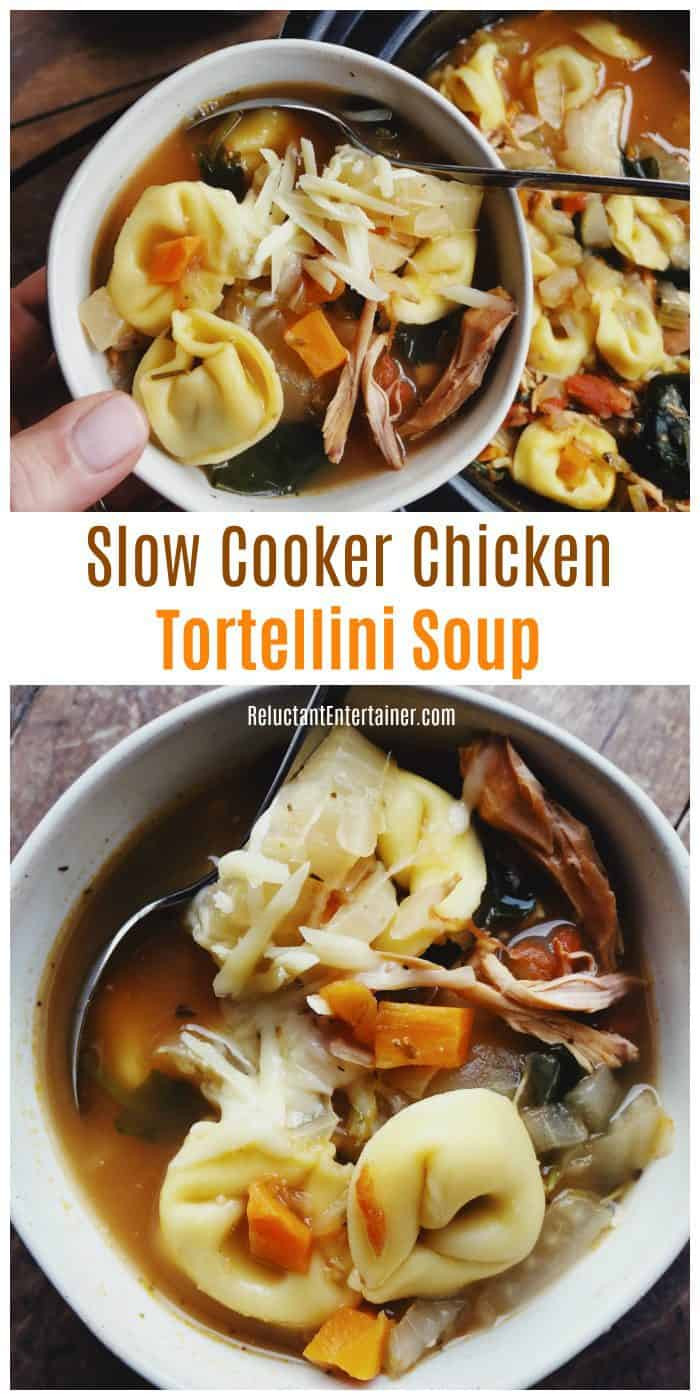 Slow Cooker Chicken Tortellini Soup
 Slow Cooker Chicken Tortellini Soup Reluctant Entertainer