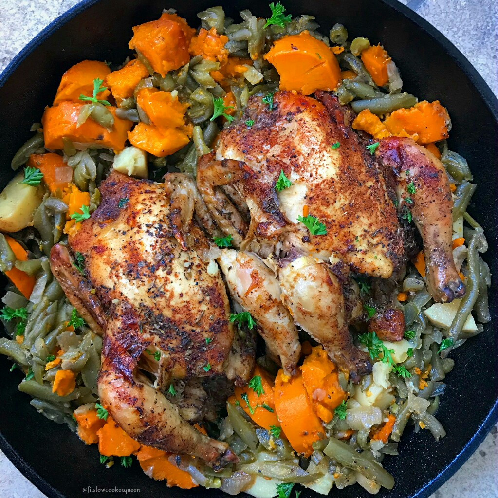 Slow Cooker Cornish Hens
 Slow Cooker Creole Cornish Hens Paleo Whole30 Fit