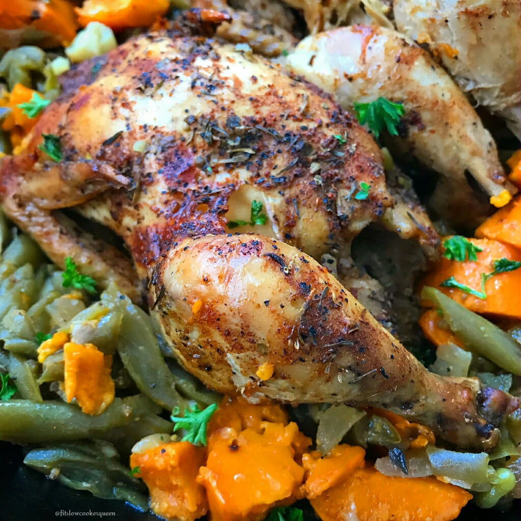 Slow Cooker Cornish Hens
 Slow Cooker Creole Cornish Hens Paleo Whole30 Fit