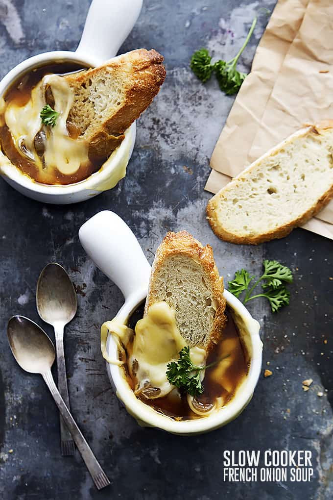 Slow Cooker Onion Soup
 Slow Cooker French ion Soup