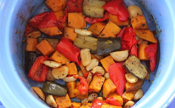 Slow Cooker Roasted Vegetables
 Crock Pot Ve ables in the Slow Cooker Easy recipe