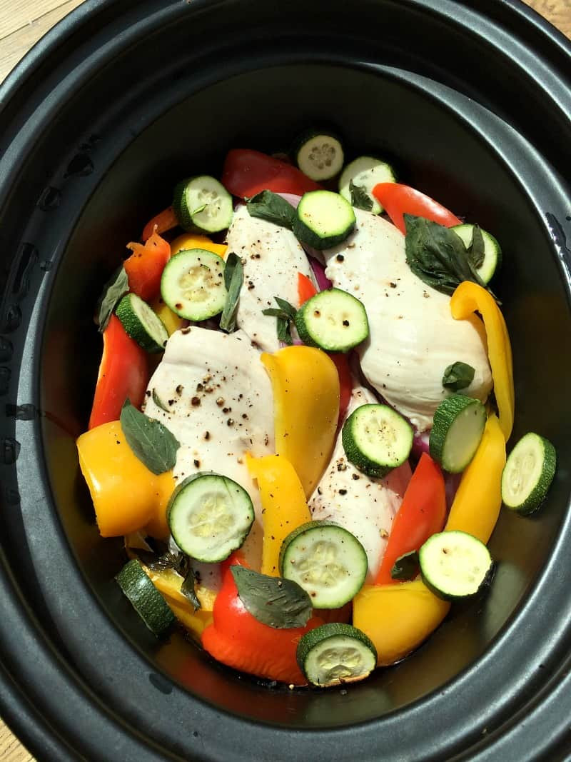 Slow Cooker Roasted Vegetables
 Slow Cooker Chicken with Mediterranean Roasted Ve ables