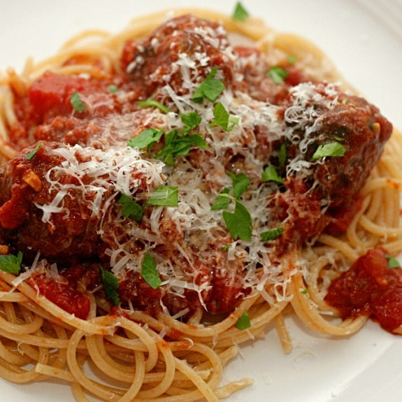 Slow Cooker Spaghetti Sauce With Meatballs
 Slow Cooker Meatballs with Spaghetti Sauce