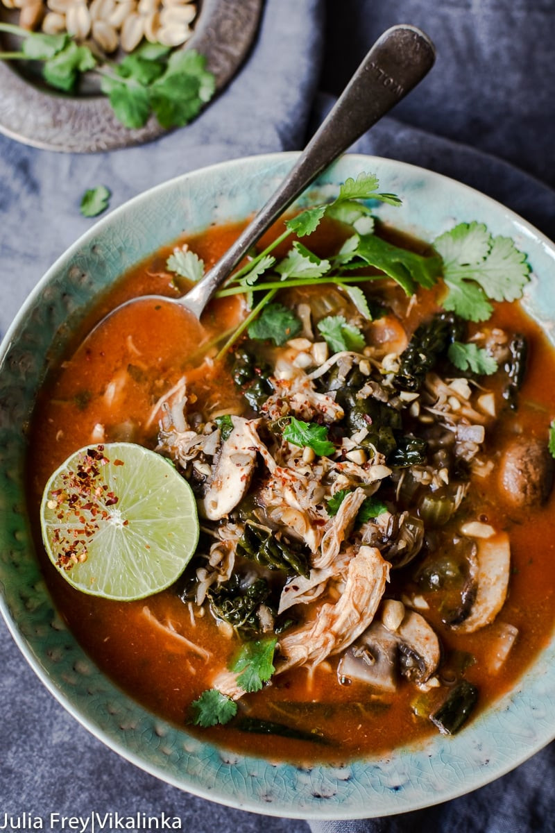 Slow Cooker Thai Chicken Soup
 Slow Cooker Thai Chicken and Wild Rice Soup Vikalinka