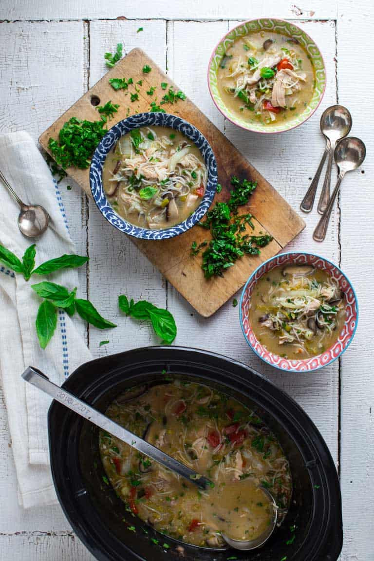 Slow Cooker Thai Chicken Soup
 slow cooker thai chicken coconut soup Healthy Seasonal