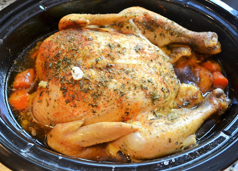 Slow Roasted Chicken
 Roaster Chicken in the Slow Cooker