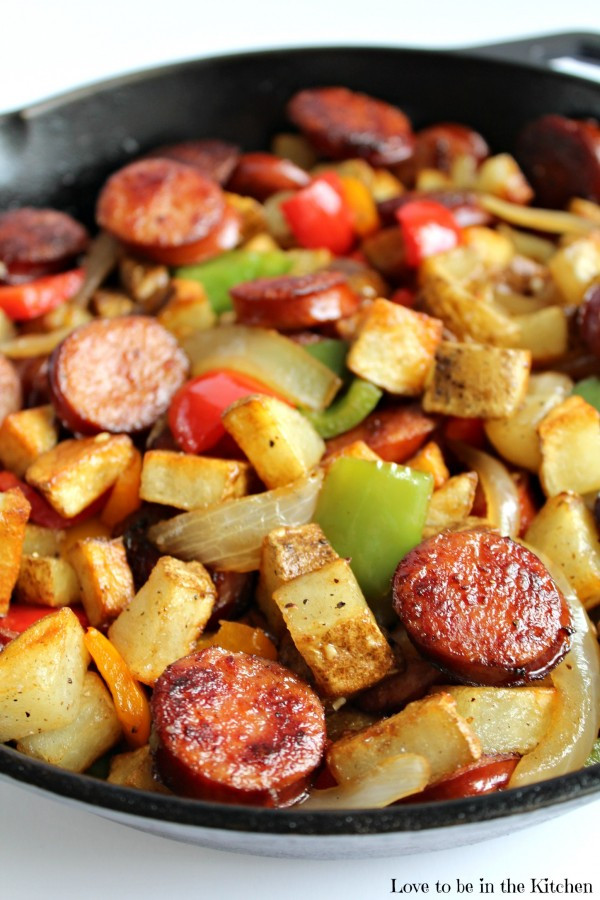 Smoked Sausage Recipes For Dinner
 Smoked Sausage Hash Love to be in the Kitchen