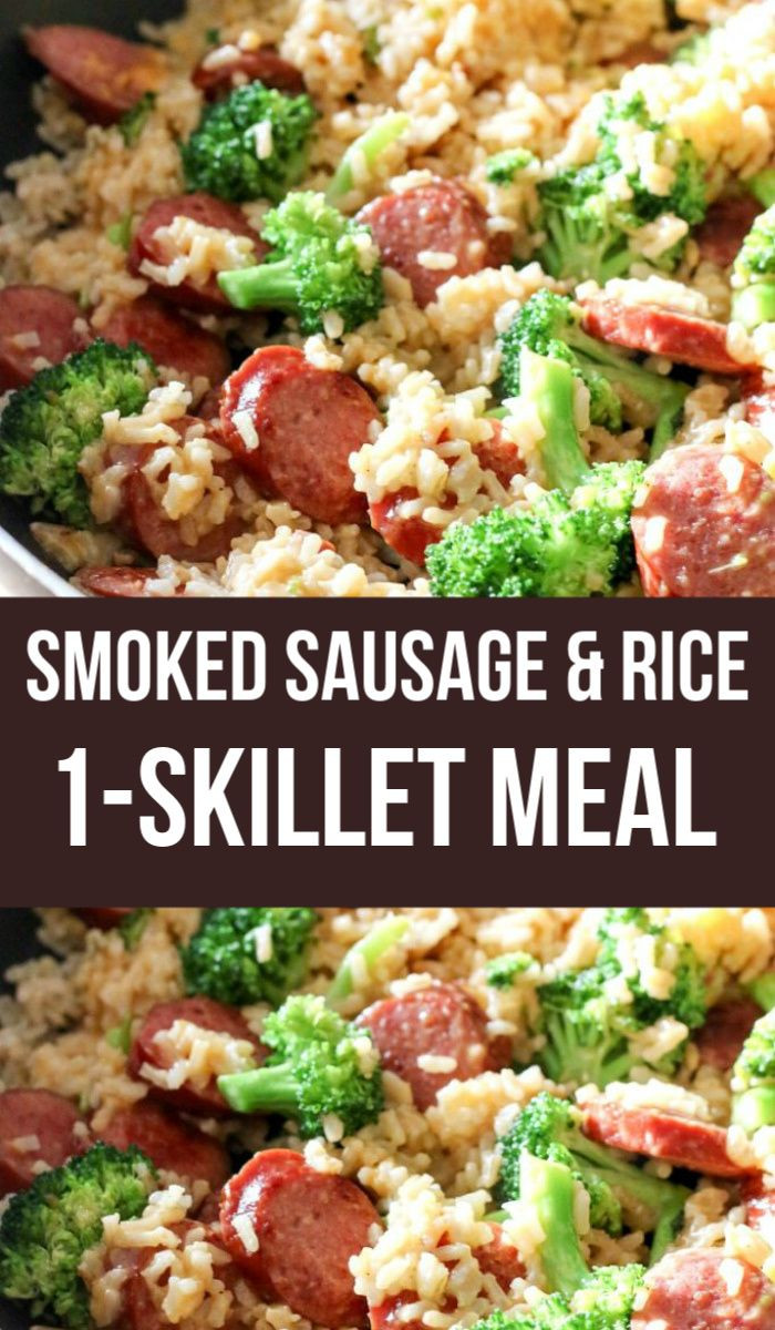 Smoked Sausage Recipes For Dinner
 Smoked Sausage & Rice e Skillet Recipe can be made in