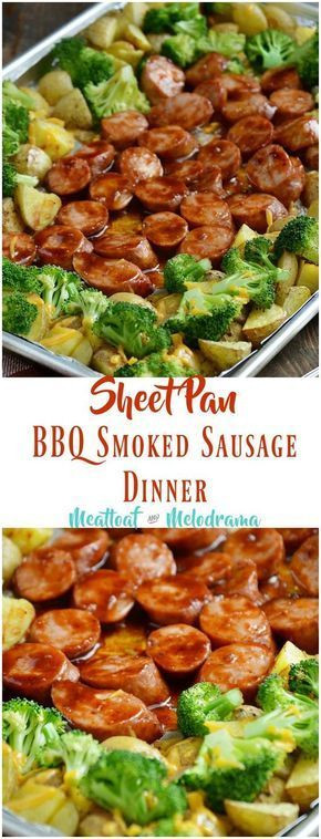 Smoked Sausage Recipes For Dinner
 Sheet Pan BBQ Smoked Sausage Dinner Recipe