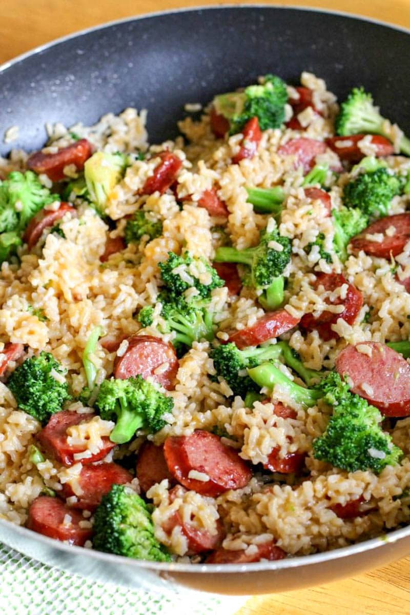 Smoked Sausage Recipes For Dinner
 Smoked Sausage & Rice e Skillet Meal All Things Mamma