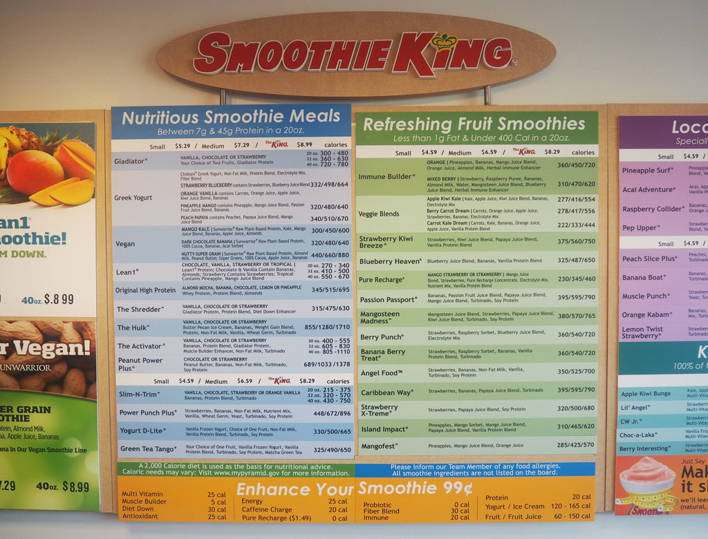 Smoothie King Meal Replacement Smoothies
 Focusing Goals It Starts With Coffee Blog by Neely