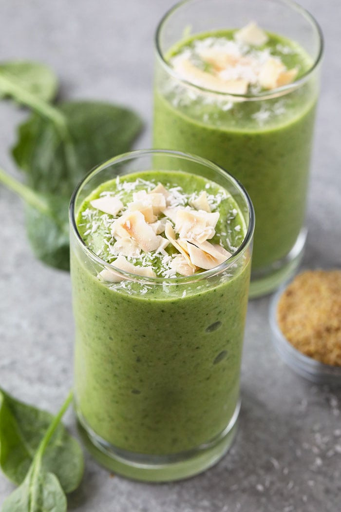 Smoothies With Spinach
 Tropical Spinach Smoothie Fit Foo Finds