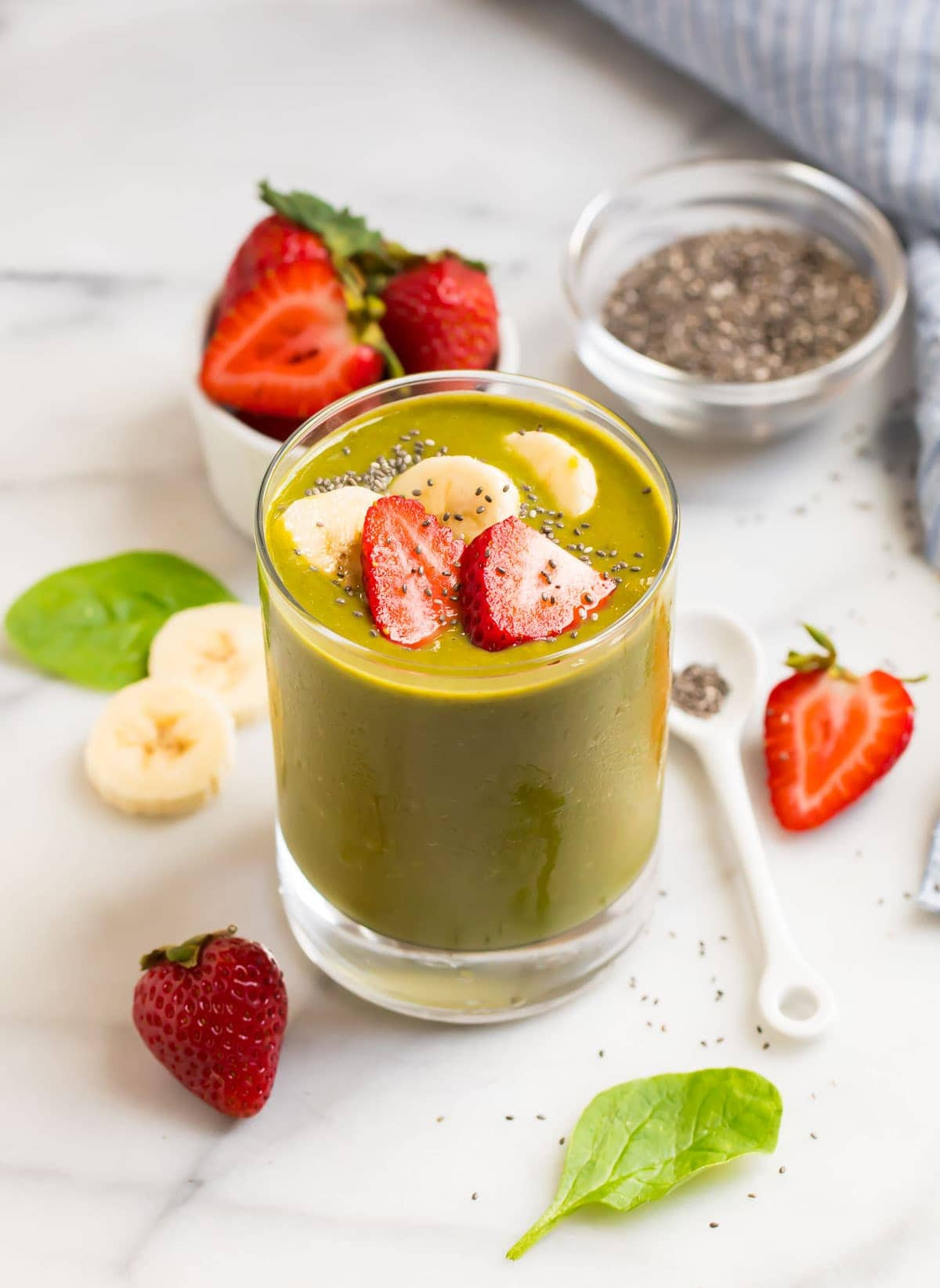 Smoothies With Spinach
 Strawberry Spinach Smoothie
