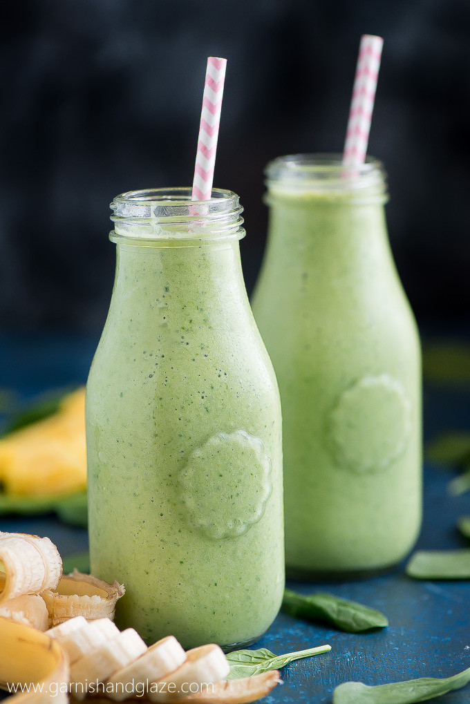 Smoothies With Spinach
 Pineapple Spinach Green Smoothie Garnish & Glaze