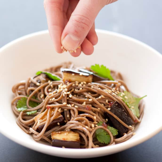 Soba Noodles Gluten Free
 Gluten Free Soba Noodles with Roasted Eggplant and Sesame