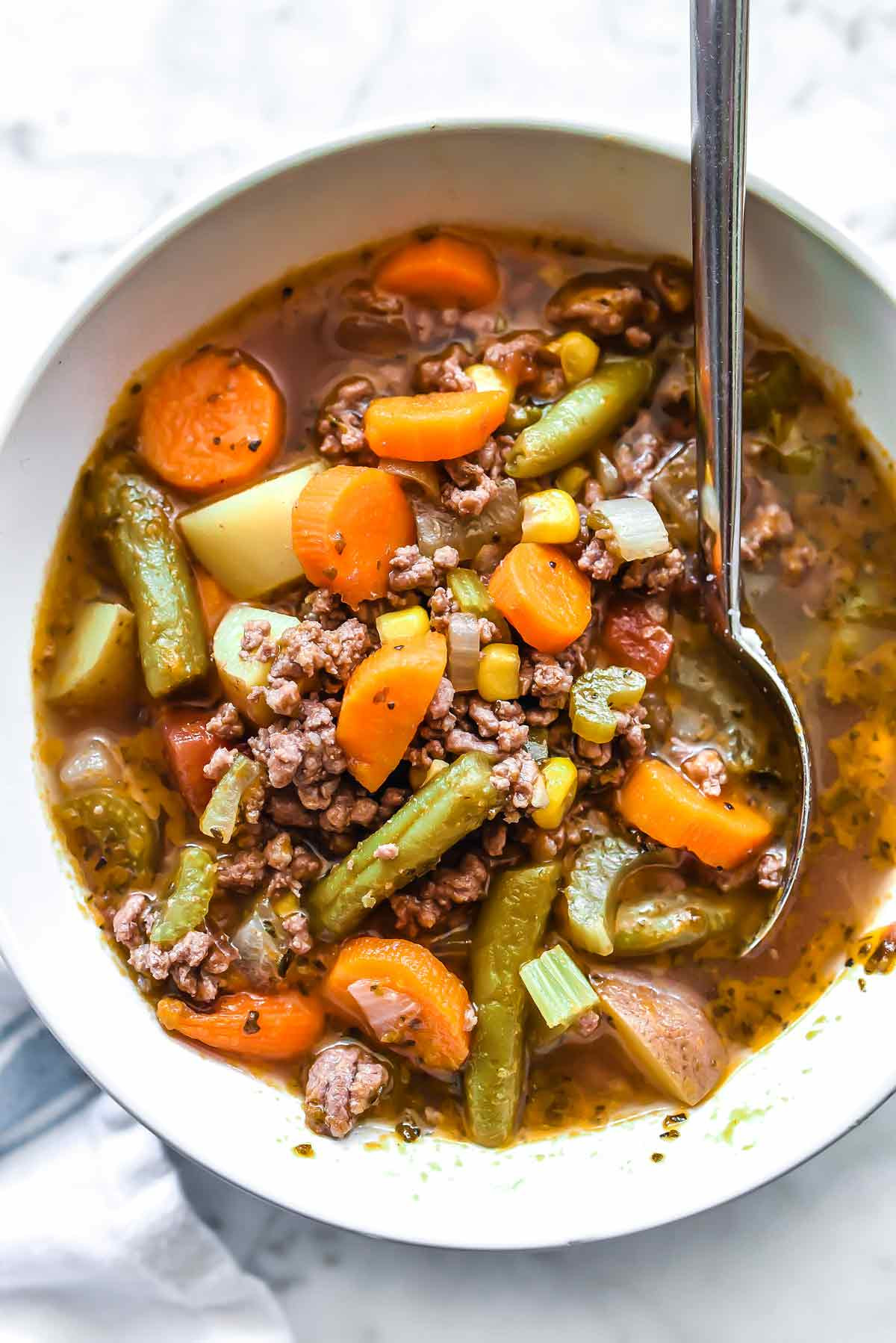 Soup Ideas For Dinner
 Easy Hamburger Soup with Ve ables