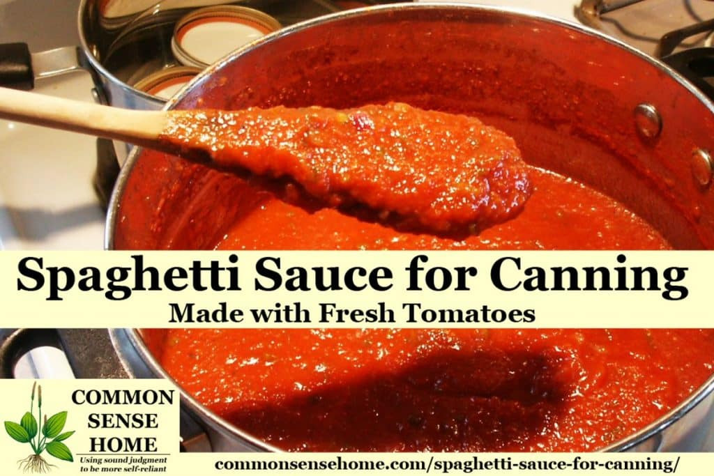 Spaghetti Sauce Canning Recipe
 Spaghetti Sauce for Canning Made with Fresh Tomatoes