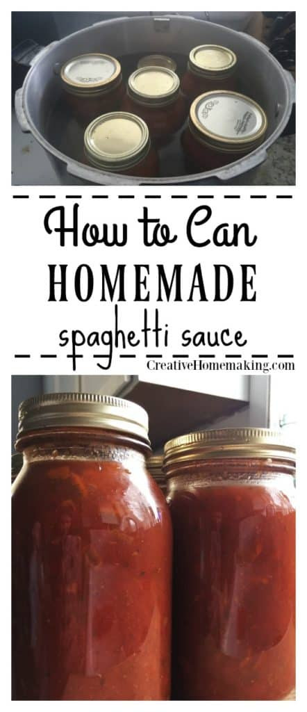 Spaghetti Sauce Canning Recipe
 Canning Spaghetti Sauce Creative Homemaking