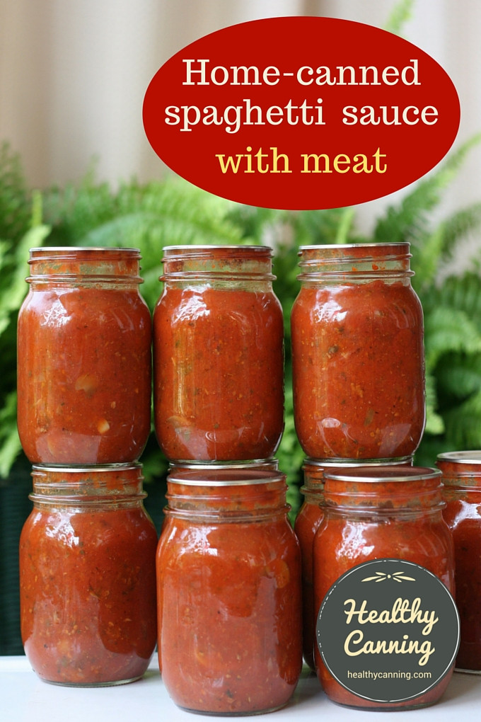 Spaghetti Sauce Canning Recipe
 Spaghetti Sauce with Meat Healthy Canning
