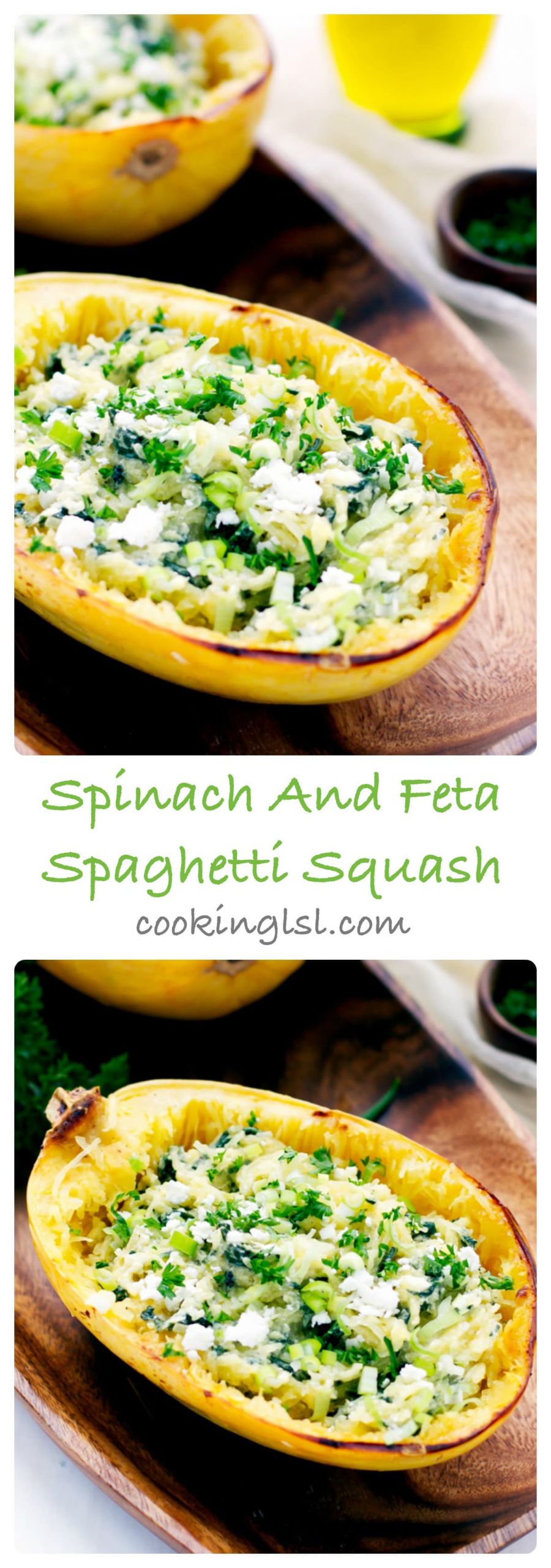 Spaghetti Squash Fiber
 Spinach and Feta Spaghetti Squash