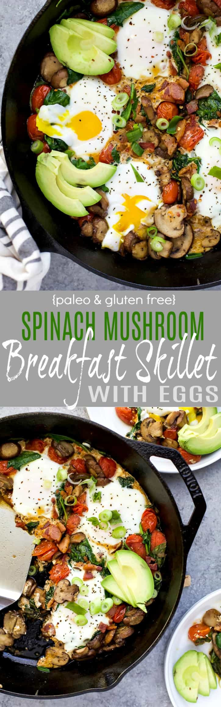 Spinach Breakfast Recipes
 Spinach Mushroom Breakfast Skillet with Eggs