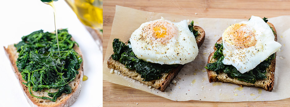 Spinach Breakfast Recipes
 15 minutes Breakfast Recipe Toast with Spinach and Egg