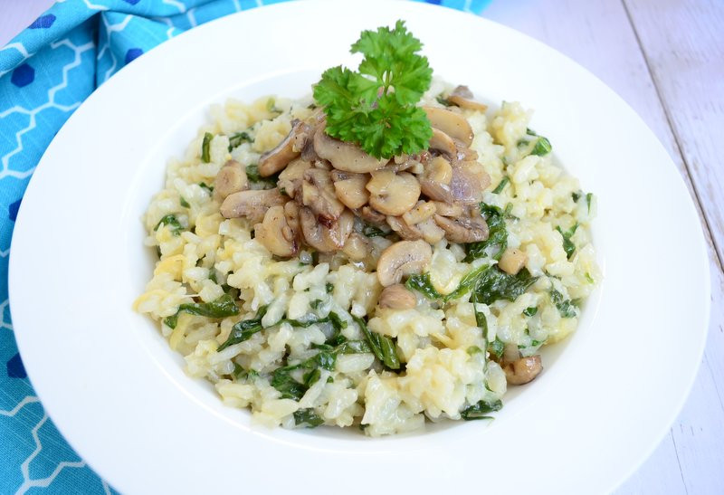 Spinach Mushroom Risotto
 Italian Spinach and Mushroom Risotto Recipe How to Make