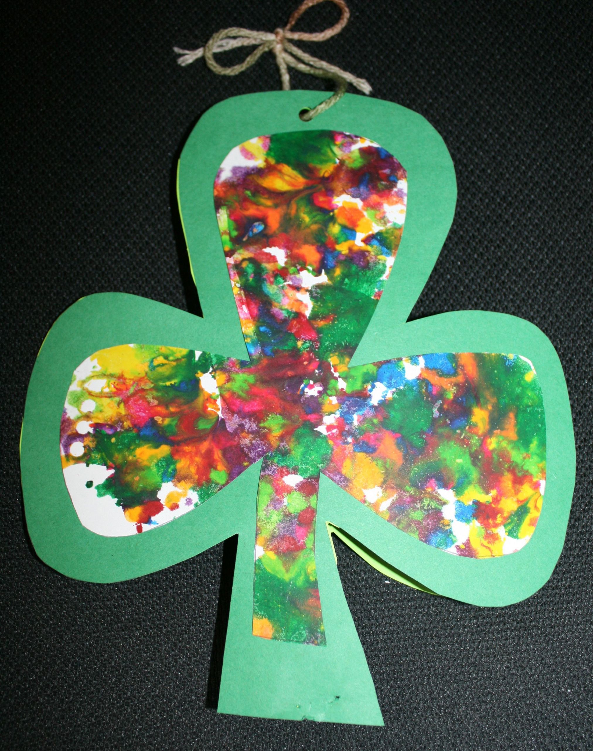 St Patrick Day Art And Crafts For Preschoolers
 Shamrock craft for St Patrick s Day