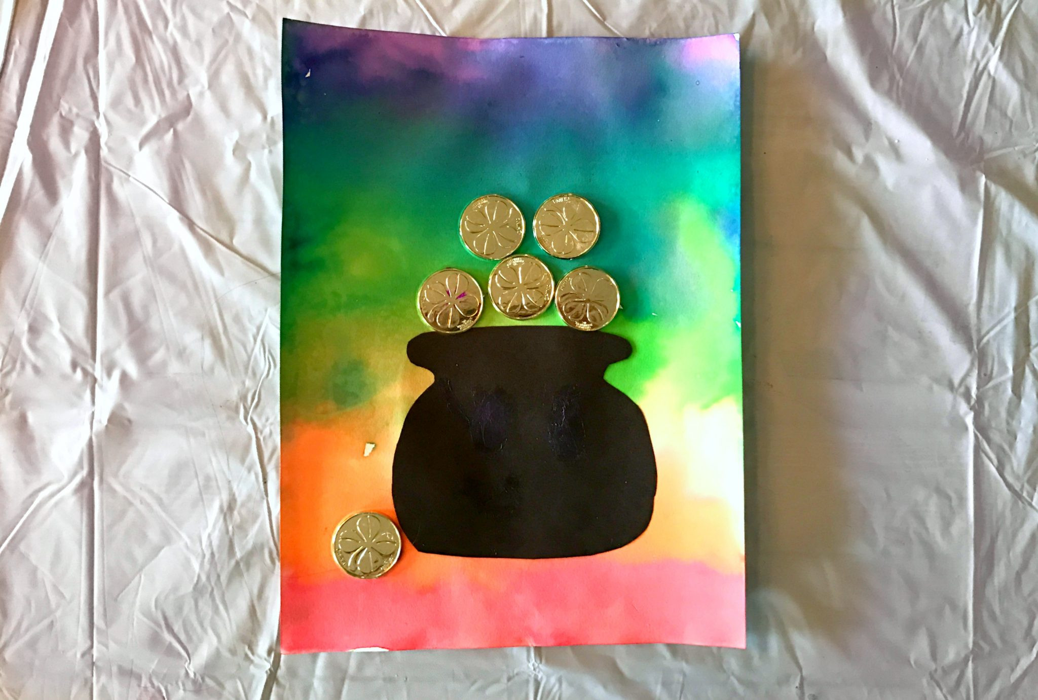 St Patrick Day Art And Crafts For Preschoolers
 St Patrick s Day Craft for Kids Beautiful Rainbow Art Craft