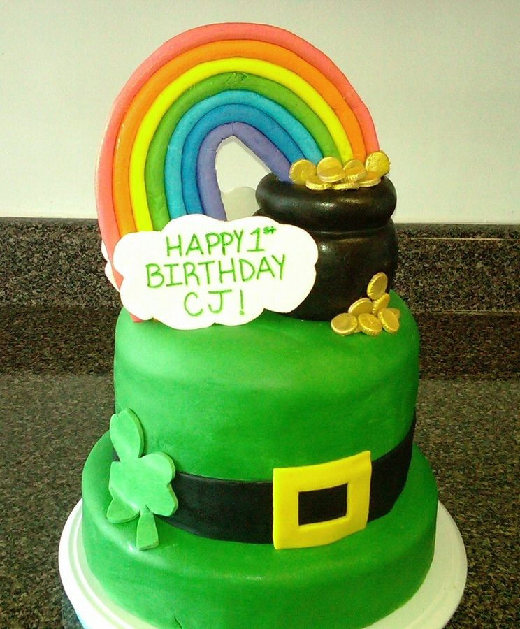 St Patrick's Day Cake Ideas
 st patricks day first birthday cake Google Search