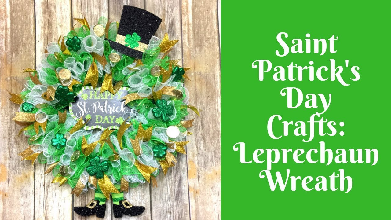 St. Patrick's Day Craft
 Dollar Tree Saint Patrick s Day Crafts Leprechaun Wreath