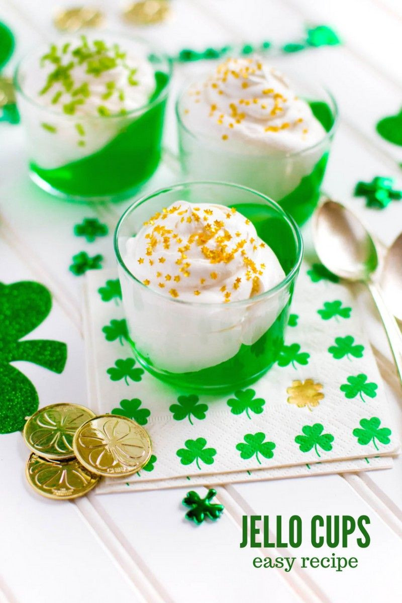 St Patrick'S Day Desserts Recipes Easy
 St Patrick s Day Jello Cups Recipe