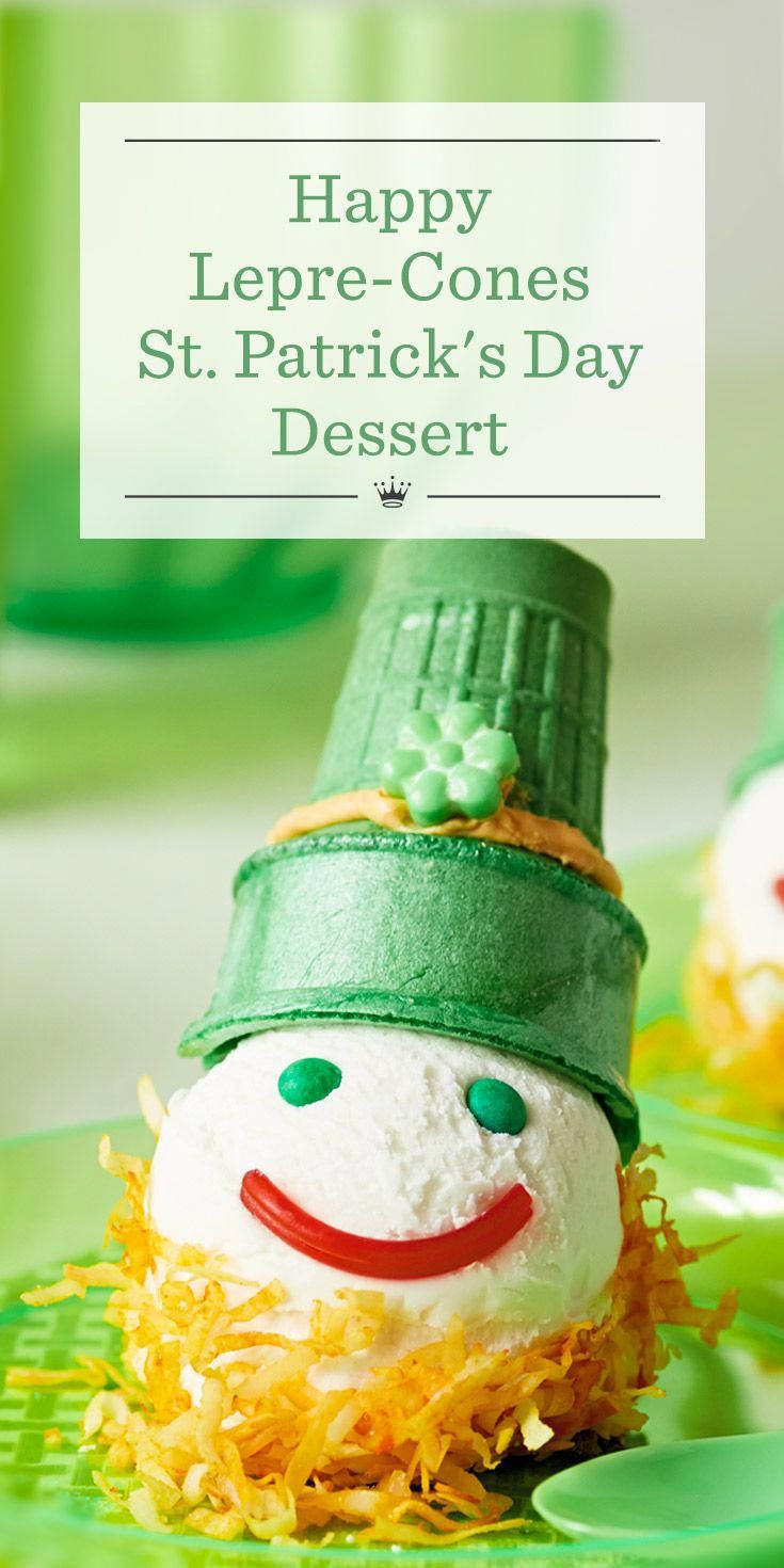 St Patrick'S Day Desserts Recipes Easy
 Happy Lepre cones St Patrick s Day Dessert Recipe