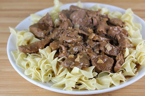 Steak And Egg Noodles
 Beef Tips Recipe