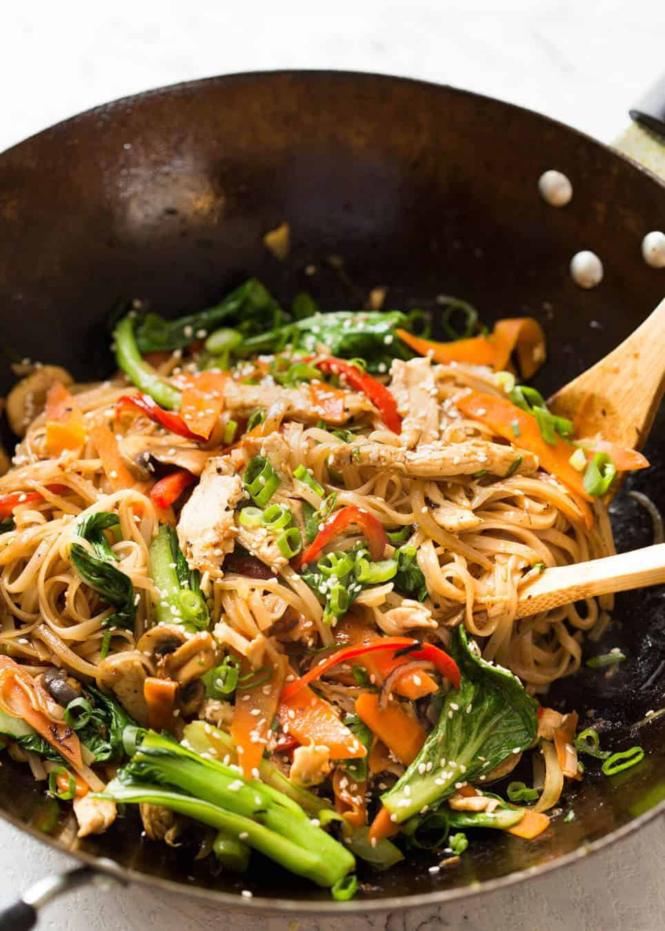 Stir Fry Noodles
 Chicken Stir Fry with Rice Noodles