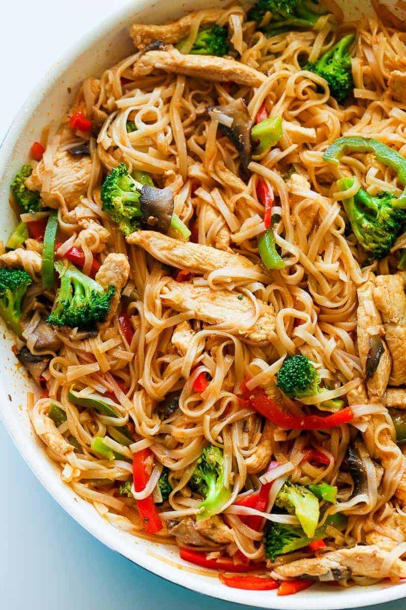 Stir Fry Noodles
 Chicken Stir Fry with Rice Noodles 30 minute meal