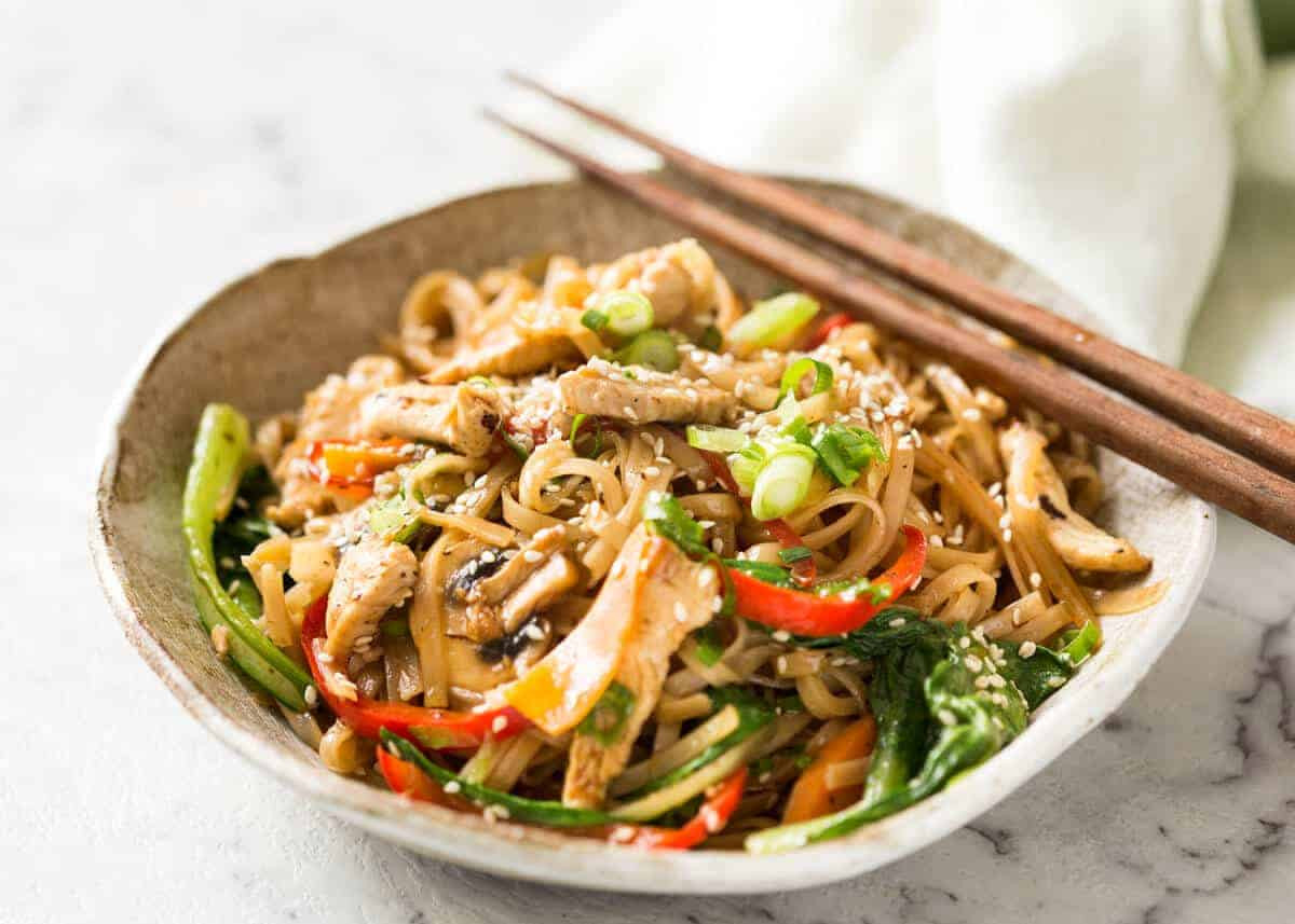 Stir Fry Noodles
 Chicken Stir Fry with Rice Noodles