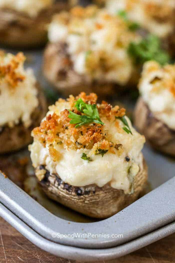 Stuffed Mushroom Recipes With Crab Meat
 Crab Stuffed Mushrooms Spend With Pennies