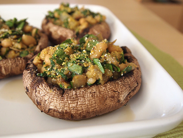 Stuffed Portobello Mushrooms Vegetarian
 Low Cal Vegan Foods Ve arian Vegan Raw Food Diets