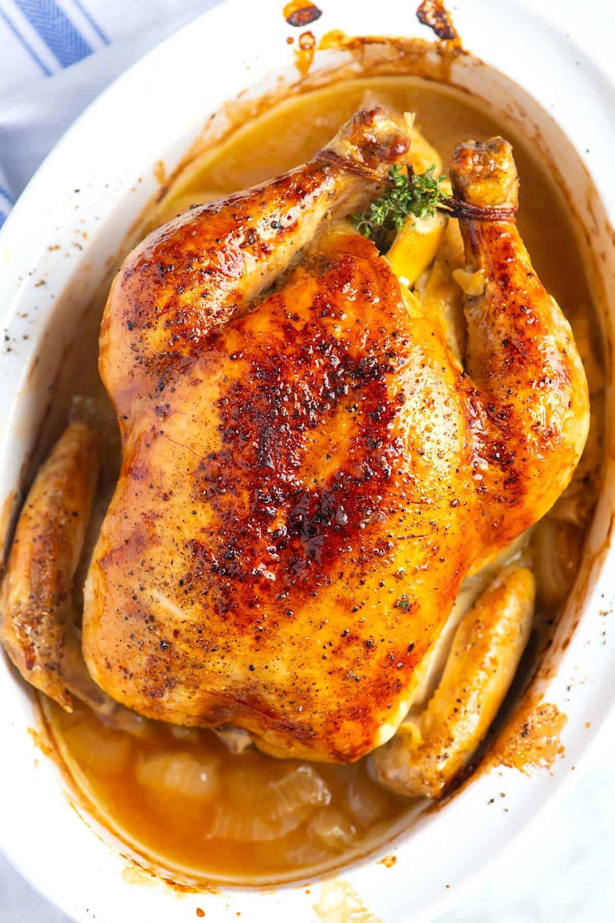 Stuffed Whole Chicken
 Simple Whole Roasted Chicken with Lemon