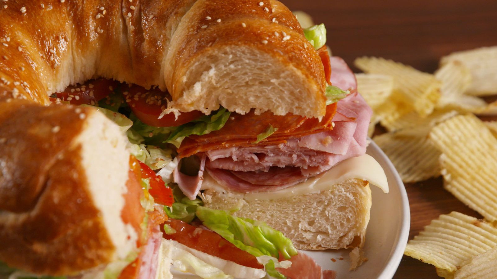 Super Bowl Sandwich Recipes
 This Giant Party Sub Is The Real Winner The Super Bowl