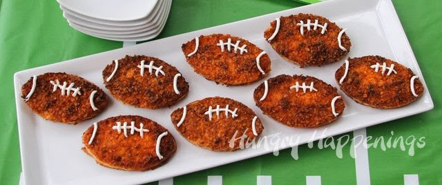 Superbowl Dinner Ideas
 Doritos Encrusted Bacon Cheddar Potato Fritter Footballs