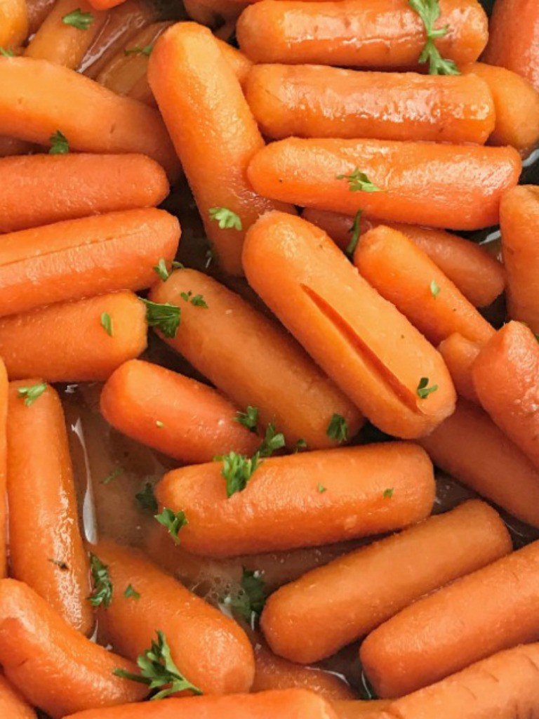 Sweet Baby Carrot
 Slow Cooker Sweet Glazed Carrots To her as Family