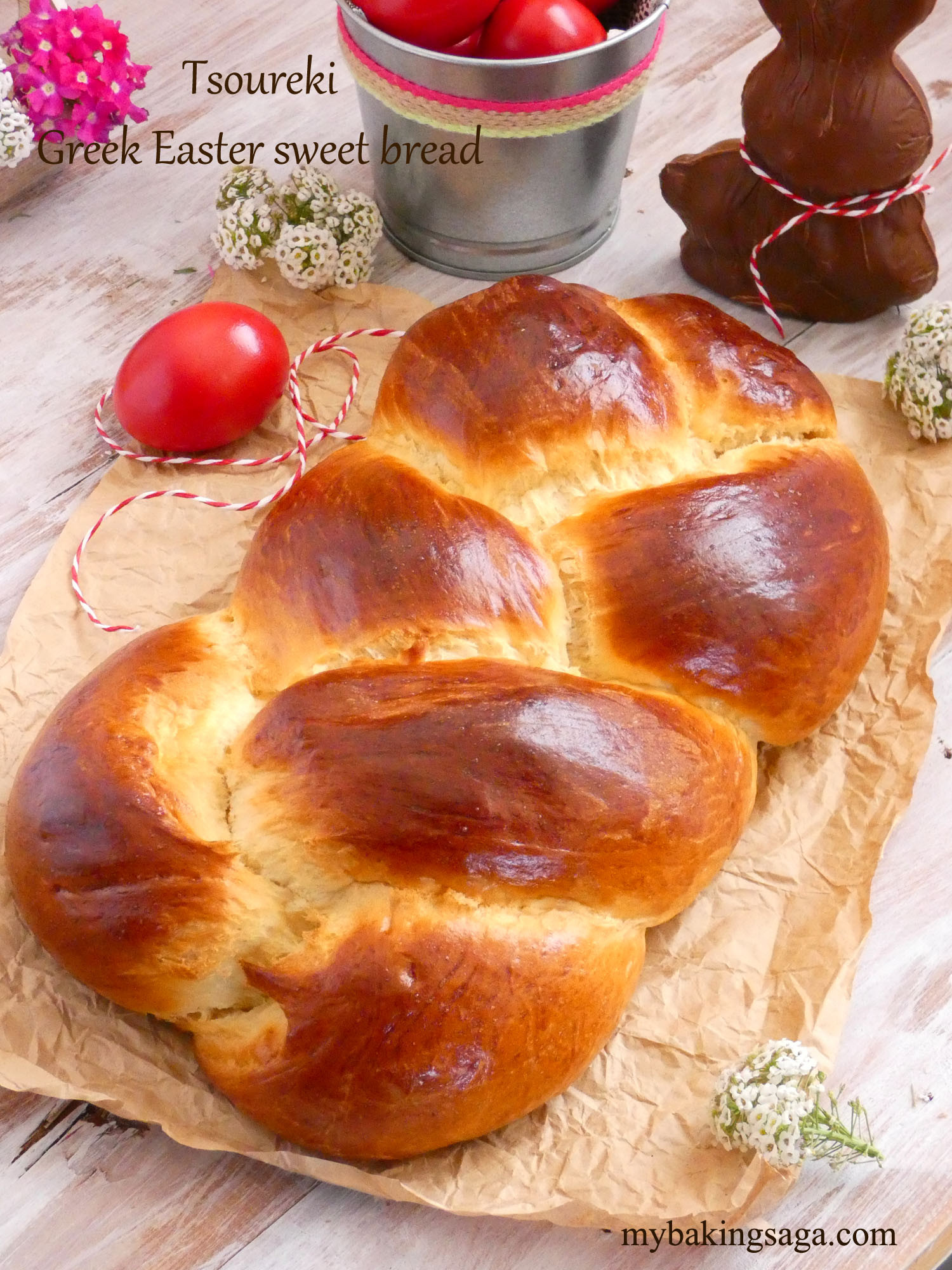 Sweet Easter Bread Recipes
 Tsoureki Greek Easter sweet bread